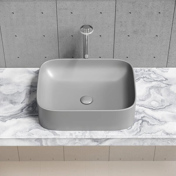 Раковина Ceramicanova прямоугольная (цвет Антрацит Матовый) Element 505*380*150мм