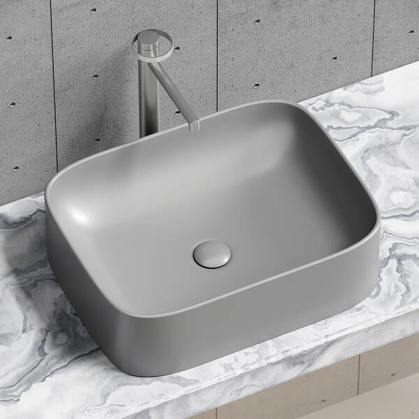 Раковина Ceramicanova прямоугольная (цвет Антрацит Матовый) Element 505*380*150мм