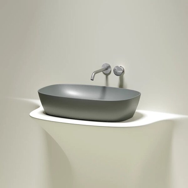 Раковина Ceramicanova овальная (цвет Антрацит Матовый) Element 600*380*138мм