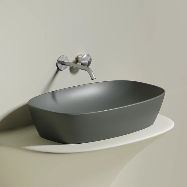 Раковина Ceramicanova овальная (цвет Антрацит Матовый) Element 600*380*138мм