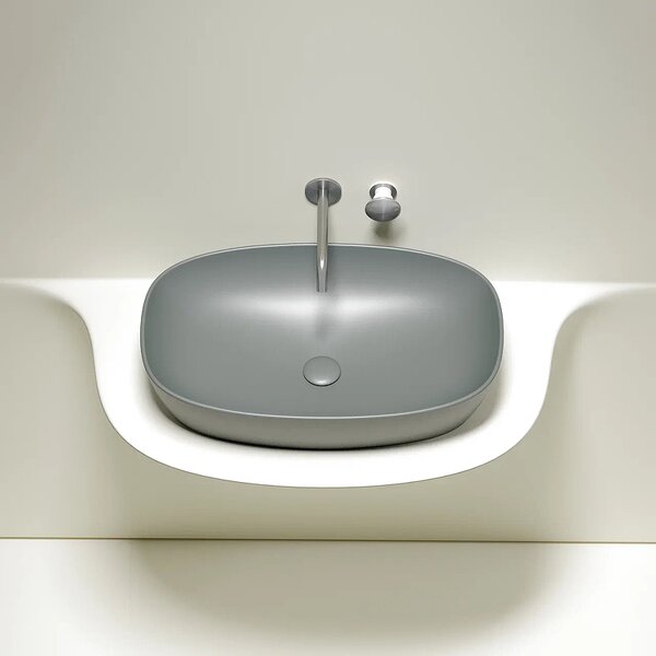 Раковина Ceramicanova овальная (цвет Антрацит Матовый) Element 600*380*138мм
