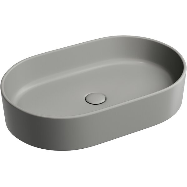 Раковина Ceramicanova овальная (цвет Антрацит Матовый) Element 608*385*122мм