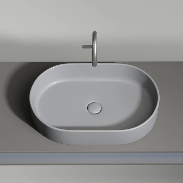 Раковина Ceramicanova овальная (цвет Антрацит Матовый) Element 608*385*122мм