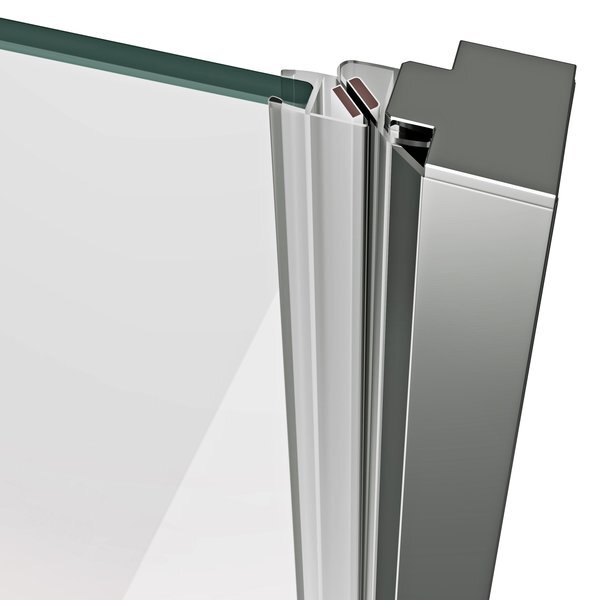 Душевая дверь Ravak Chrome COSD1 80, профиль хром, прозрачное стекло