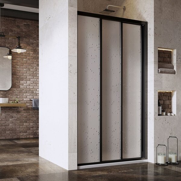 Душевая дверь Ravak Supernova ASDP3-80 черный профиль, матовый полистирол 00V403R211