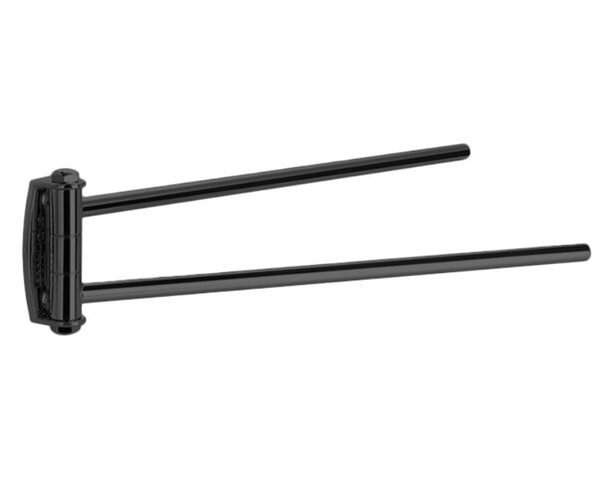 Stil Haus Hashi, полотенцедержатель двойной поворотный, цвет чёрный матовый HS16(23)
