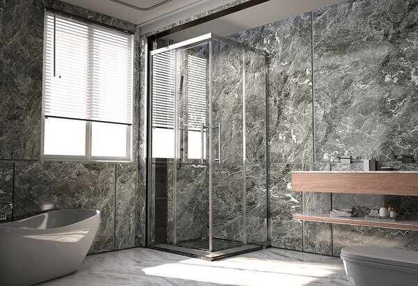 Душевой угол Veconi Premium Trento PTC-20CH, 1200Х800x2000, хром, стекло прозрачное