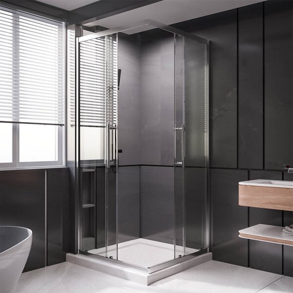 Душевой угол Veconi Premium Trento PTC-20CH, 1200Х900x2000, хром, стекло прозрачное