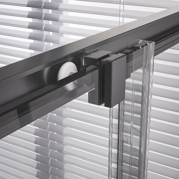 Душевой угол Veconi Premium Trento PTC-20GR, 1200Х900x2000, брашированный графит, стекло прозрачное