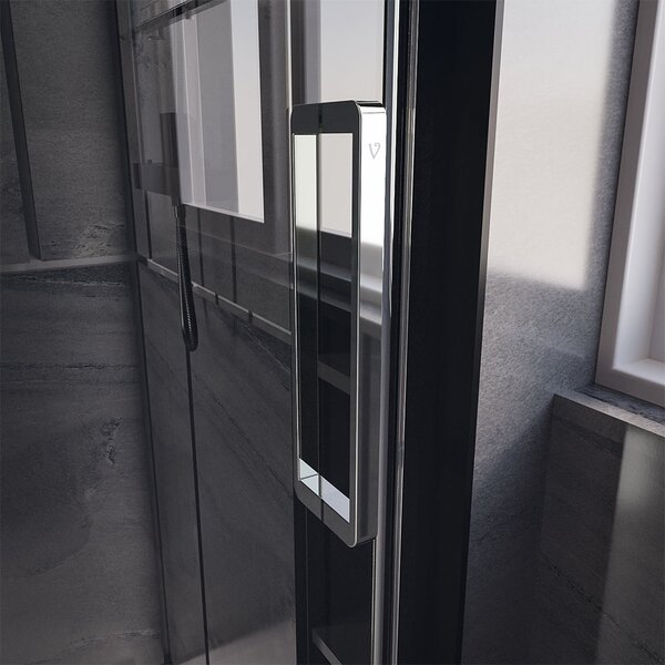 Душевой угол Veconi Premium Trento PTC-SP-40CH, 1200х900x2000, хром, стекло прозрачное