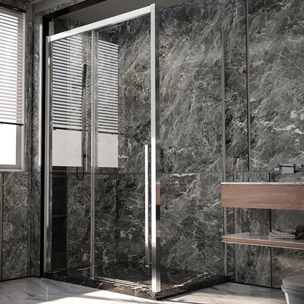Душевой угол Veconi Premium Trento PTC-SP-30CH, 1200х1000x2000, хром, стекло прозрачное