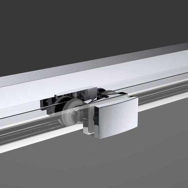 Душевая дверь Vincea Софт (Soft) VDS-3SO130CLB 130x195 см, профиль черный матовый. Размер регулировки 1280-1320 мм