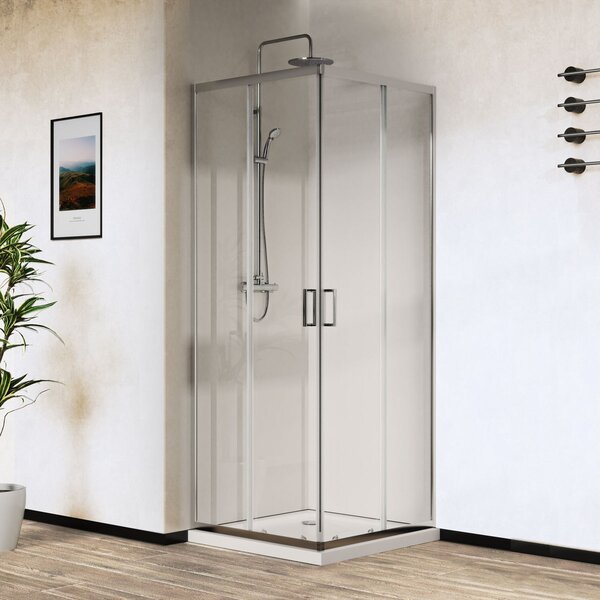 Душевой уголок Vincea City VSS-5CT8010CL, 1000*800, хром, стекло прозрачное