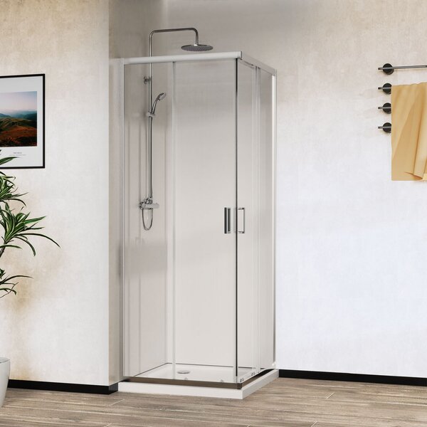 Душевой уголок Vincea City VSS-5CT8010CL, 1000*800, хром, стекло прозрачное