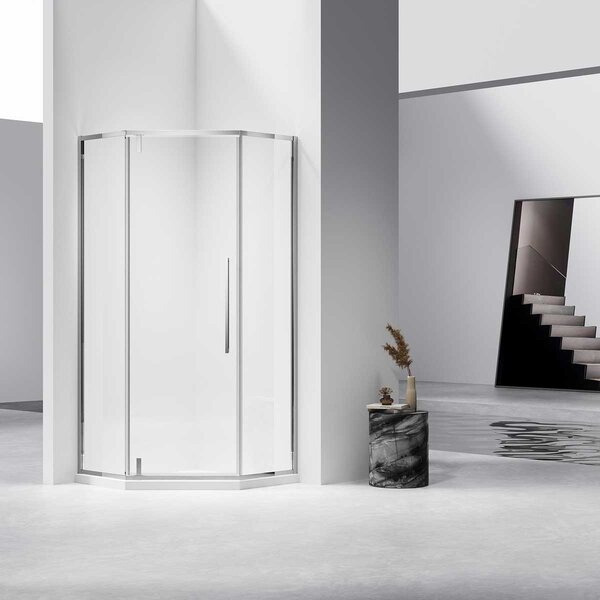 Душевой уголок Vincea Slim-N VSP-4SN100CL, 1000*1000, хром, стекло прозрачное