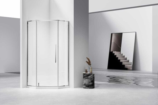 Душевой уголок Vincea Slim-N VSP-4SN100CL, 1000*1000, хром, стекло прозрачное