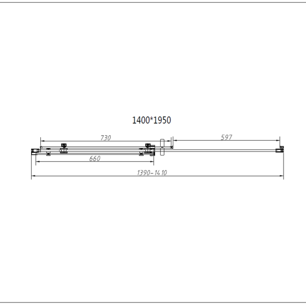 Душевой уголок Vincea Como-N VSR-4CN8014CL, 1400*800, хром, стекло прозрачное