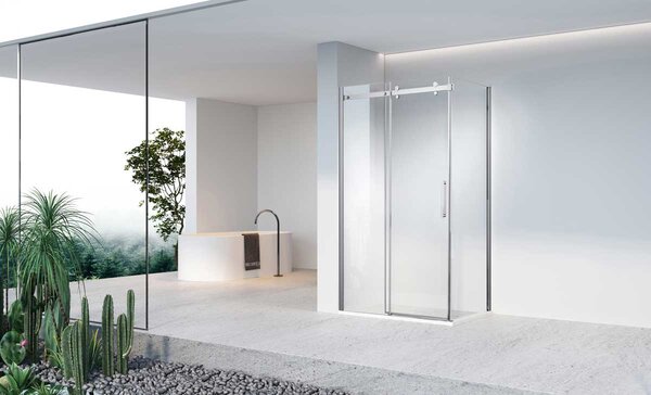 Душевой уголок Vincea Como-N VSR-4CN1014CL, 1400*1000, хром, стекло прозрачное