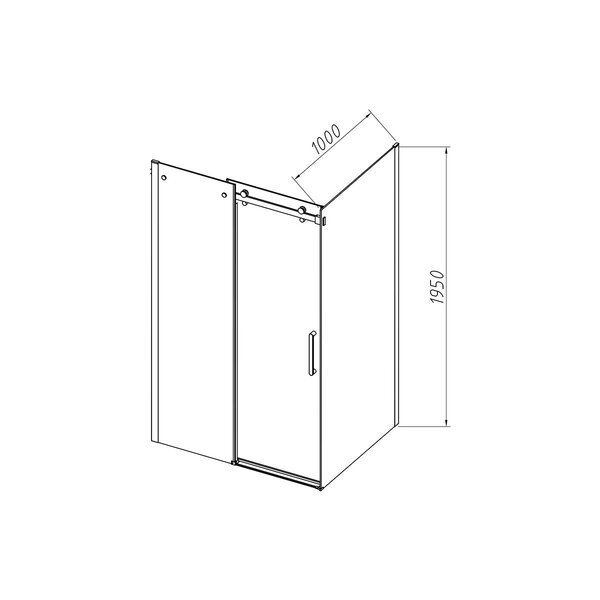 Душевой уголок Vincea Como-N VSR-4CN1014CLB, 1400*1000, черный, стекло прозрачное