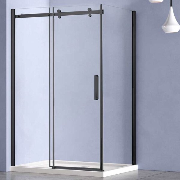 Душевой уголок Vincea Como-N VSR-4CN9015CLB, 1500*900, черный, стекло прозрачное