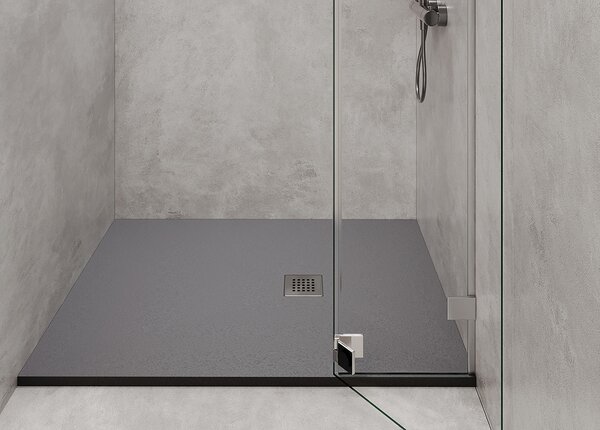 Душевой поддон STAROHOME SOLID 90х80 GREY MATT серый (цемент)