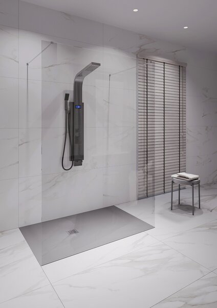 Душевой поддон STAROHOME SOLID 90х80 GREY MATT серый (цемент)