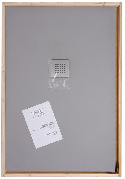 Душевой поддон STAROHOME SOLID 90х80 GREY MATT серый (цемент)