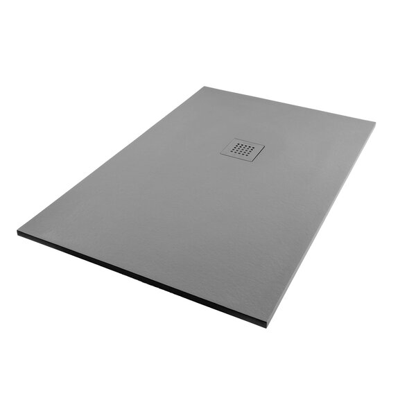 Душевой поддон STAROHOME SOLID 100х80 GREY MATT серый (цемент)