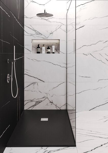 Душевой поддон STAROHOME SOLID 140х90 BLACK MATT черный