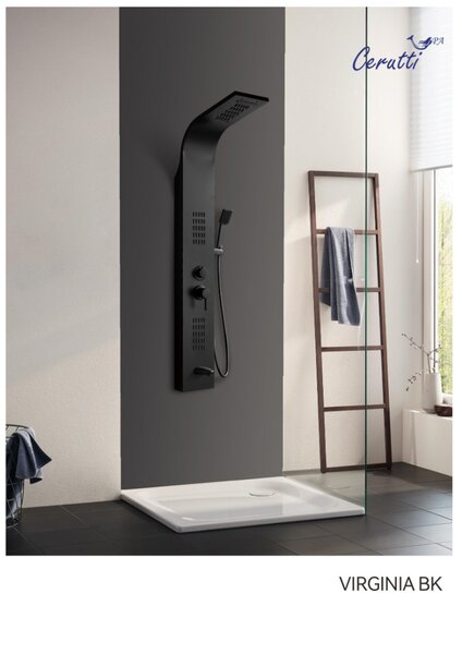 Панель VIRGINIA BK душевая Ceruttispa CT9989