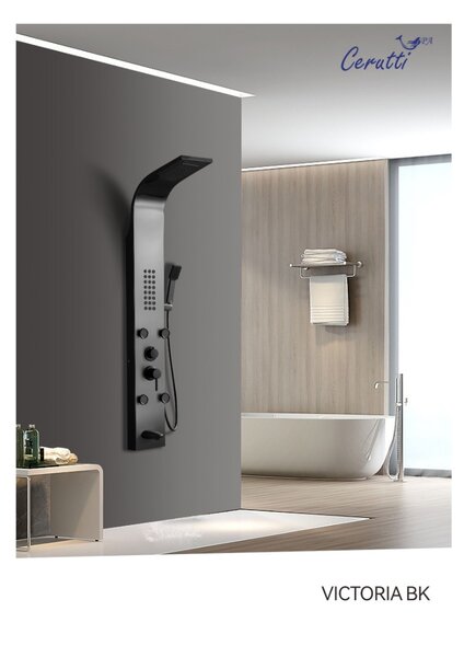 Панель VICTORIA BK душевая Ceruttispa CT9981