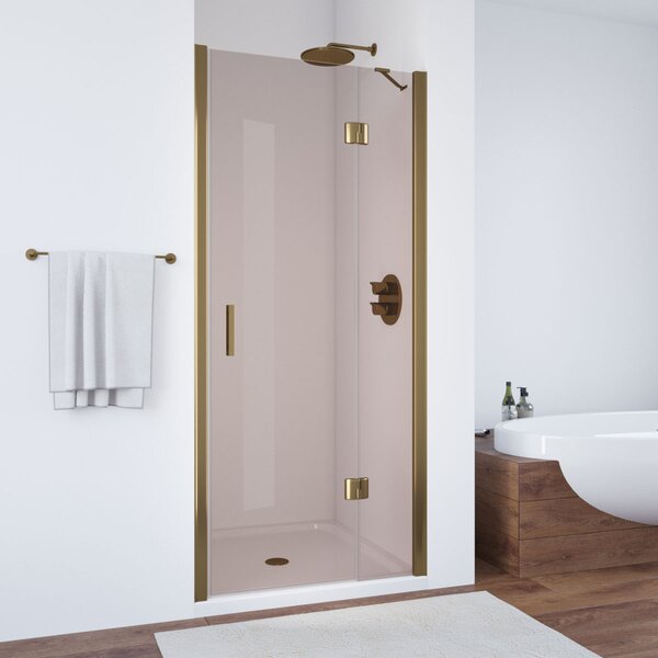 Душевая дверь Vegas Glass AFP TUR NOVO h1890 90 05 05 R профиль бронза, стекло бронза. Размер регулировки 87,5-91,5 см.