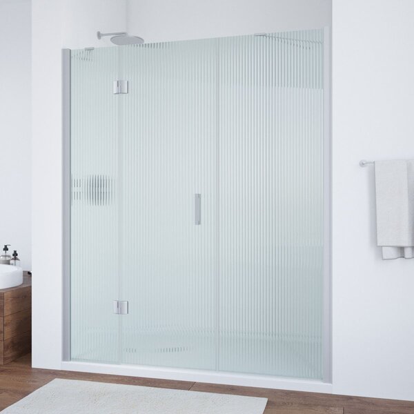 Душевая дверь Vegas Glass AFP-F NOVO 210 07 Moru L профиль матовый хром, стекло Moru. Размер регулировки 207,5-211,5 см.