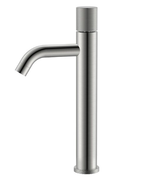 Смеситель Boheme STICK 122-NB.4 Nikel Brush высокий с ручкой SPIRALE