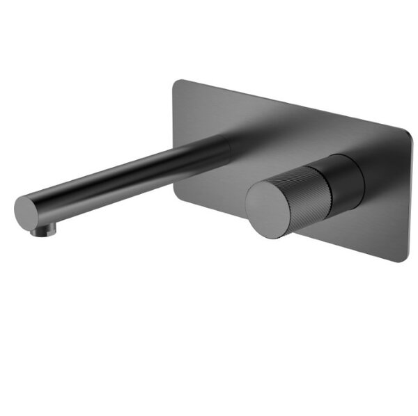 Смеситель Boheme STICK 125-GM из стены Gun Metal SPIRALE