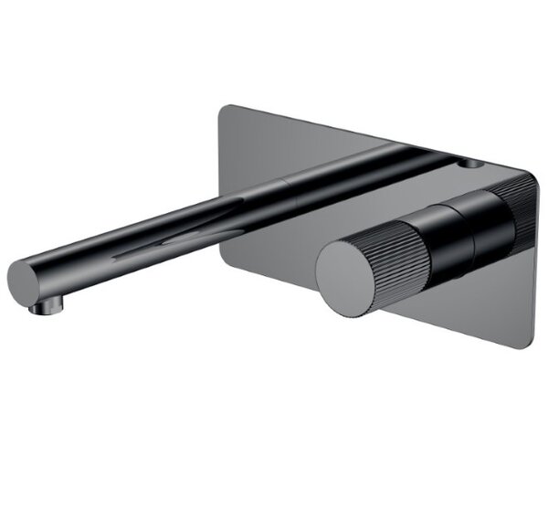 Смеситель Boheme STICK 125-SGM.3 из стены Shine Gun Metal LINEA