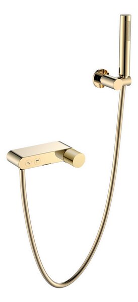 Смеситель для ванны Boheme STICK 123-GG.2 GOLD с ручкой TOUCH