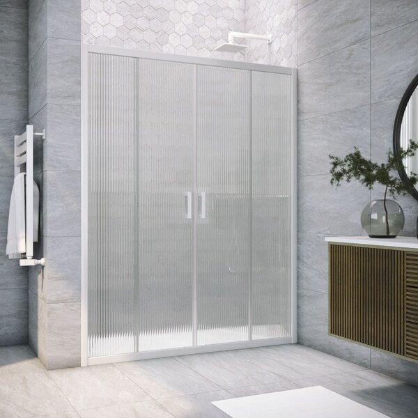 Душевая дверь Vegas Glass Z2P NOVO h2000 175 01 Moru профиль белый, стекло Moru. Размер регулировки 173-178 см.