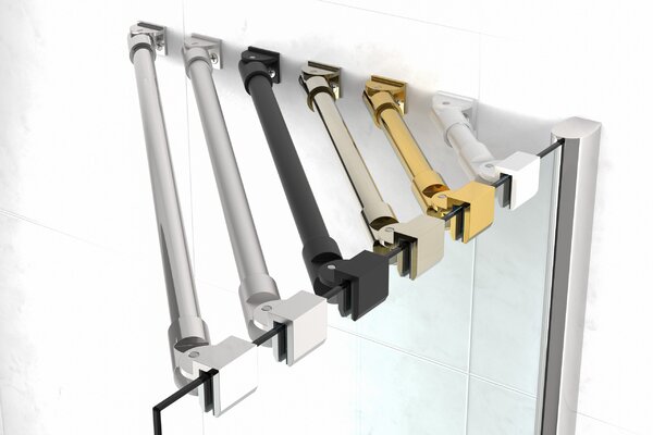Душевой уголок Vegas Glass AFA-F TUR NOVO h1890 100*80 09 02 L стекло шиншилла, профиль золото, 100х80 см