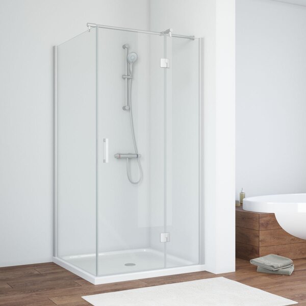 Душевой уголок Vegas Glass AFP-Fis NOVO 90*90 07 crystalvision R стекло crystalvision, профиль матовый хром, 90х90 см