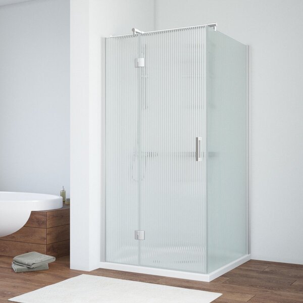 Душевой уголок Vegas Glass AFP-Fis NOVO 100*120 07 Moru L стекло Moru, профиль матовый хром, 100х120 см