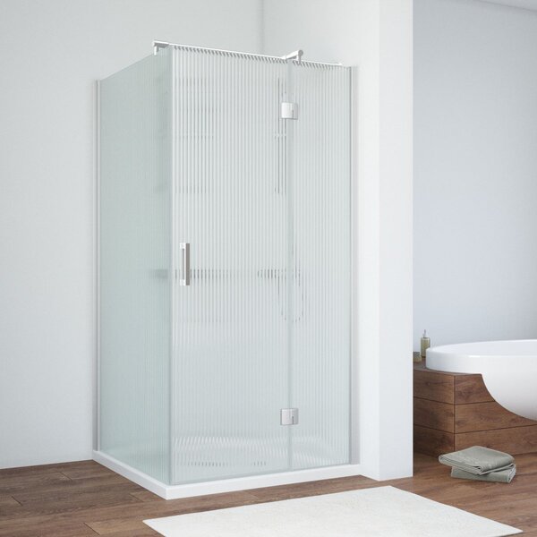 Душевой уголок Vegas Glass AFP-Fis NOVO 100*120 07 Moru R стекло Moru, профиль матовый хром, 100х120 см