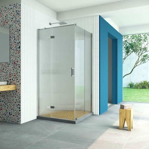 Душевой уголок Vegas Glass AFP-Fis Retta 100*110 08 Moru L стекло Moru, профиль хром, 100х110 см