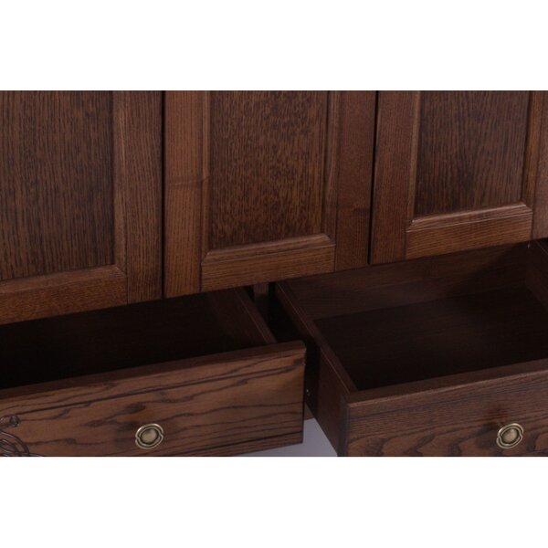 Тумба с раковиной ASB-Woodline Салерно 80 цвет орех