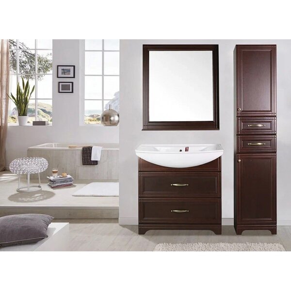 Зеркало ASB-Woodline Берта 85x95 антикварный орех