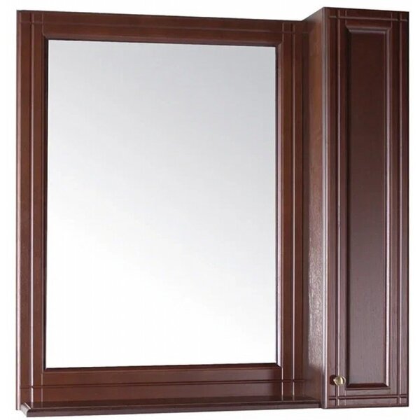 Зеркало со шкафчиком ASB-Woodline Берта 85x95 антикварный орех