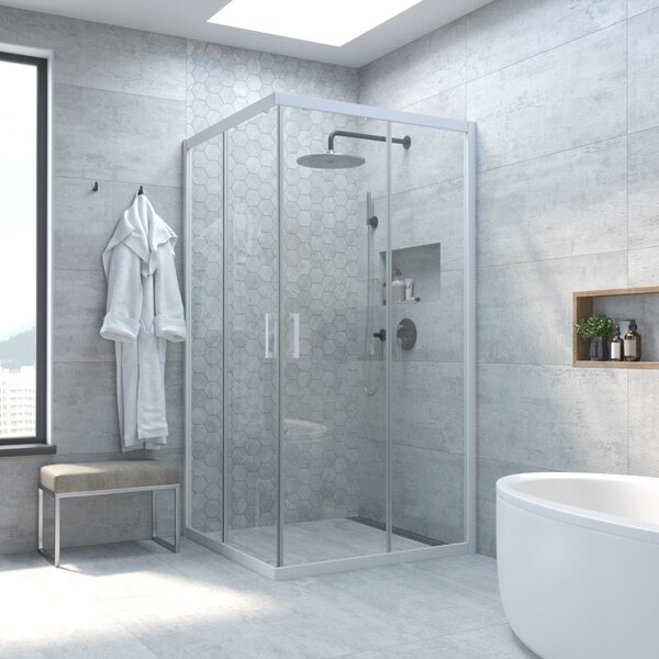 Душевой уголок Vegas Glass ZA NOVO h2000 70 01 crystalvision стекло crystalvision, профиль белый, 70х70 см
