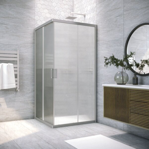 Душевой уголок Vegas Glass ZA NOVO h2000 70 07 Moru стекло Moru, профиль матовый хром, 70х70 см