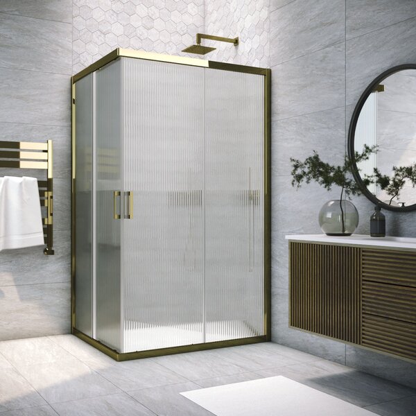 Душевой уголок Vegas Glass ZA-F TUR NOVO 80*70 05 Moru стекло Moru, профиль бронза, 80х70 см