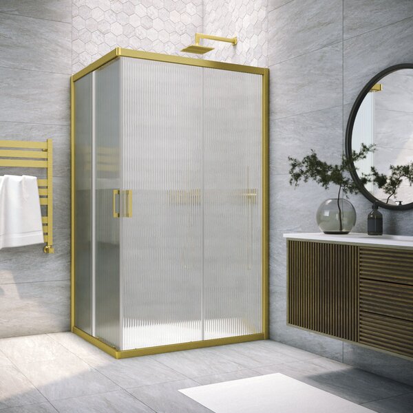 Душевой уголок Vegas Glass ZA-F NOVO h2000 100*70 03 Moru стекло Moru, профиль золото матовое, 100х70 см